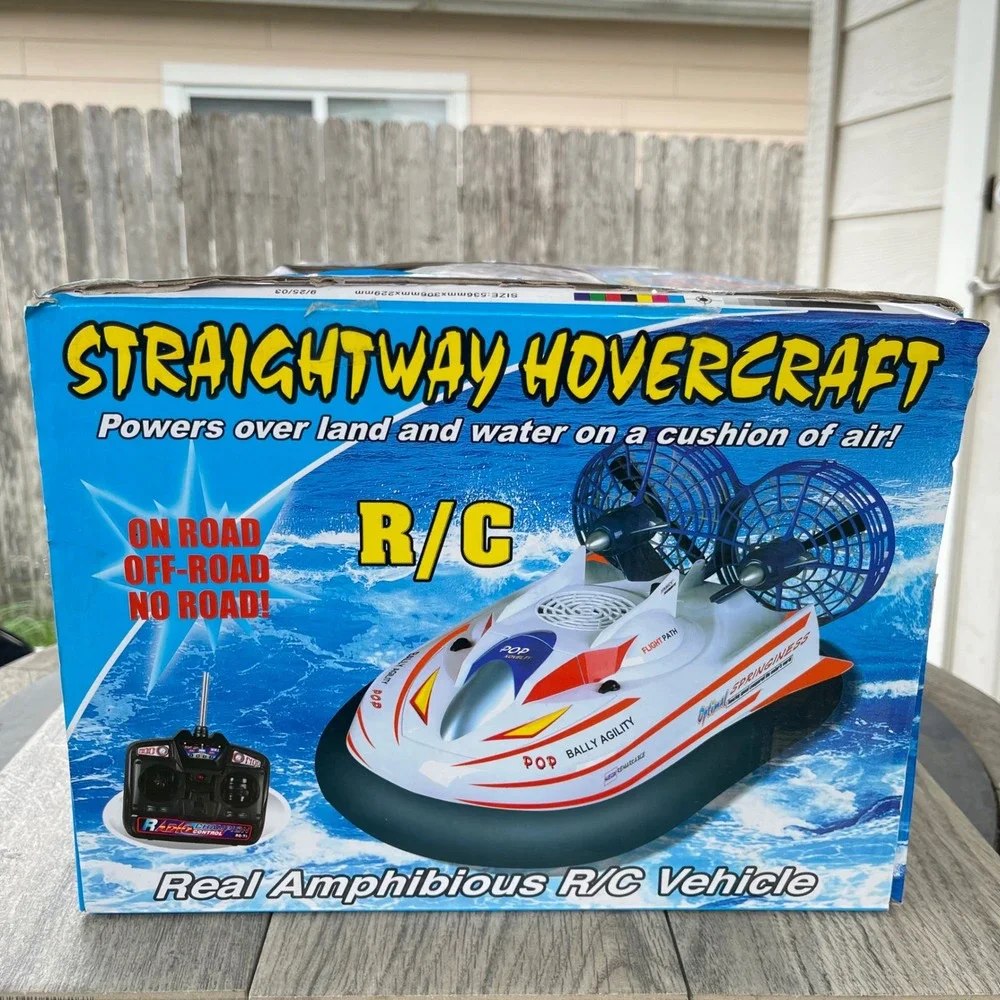 Newqida Straightway‎ Hovercraft R/C Kids Red White Amphibious 757-058 Land Water